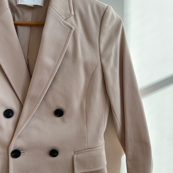 BOSS Jalarema Double Breasted Jacket, Size 4, Nude - Picture 10 of 11